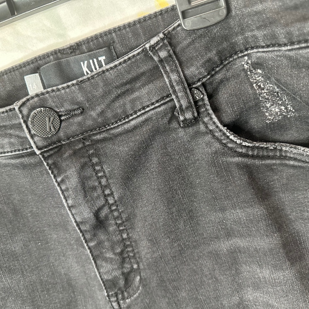 KUT FROM The KLOTH size 14 black distressed
